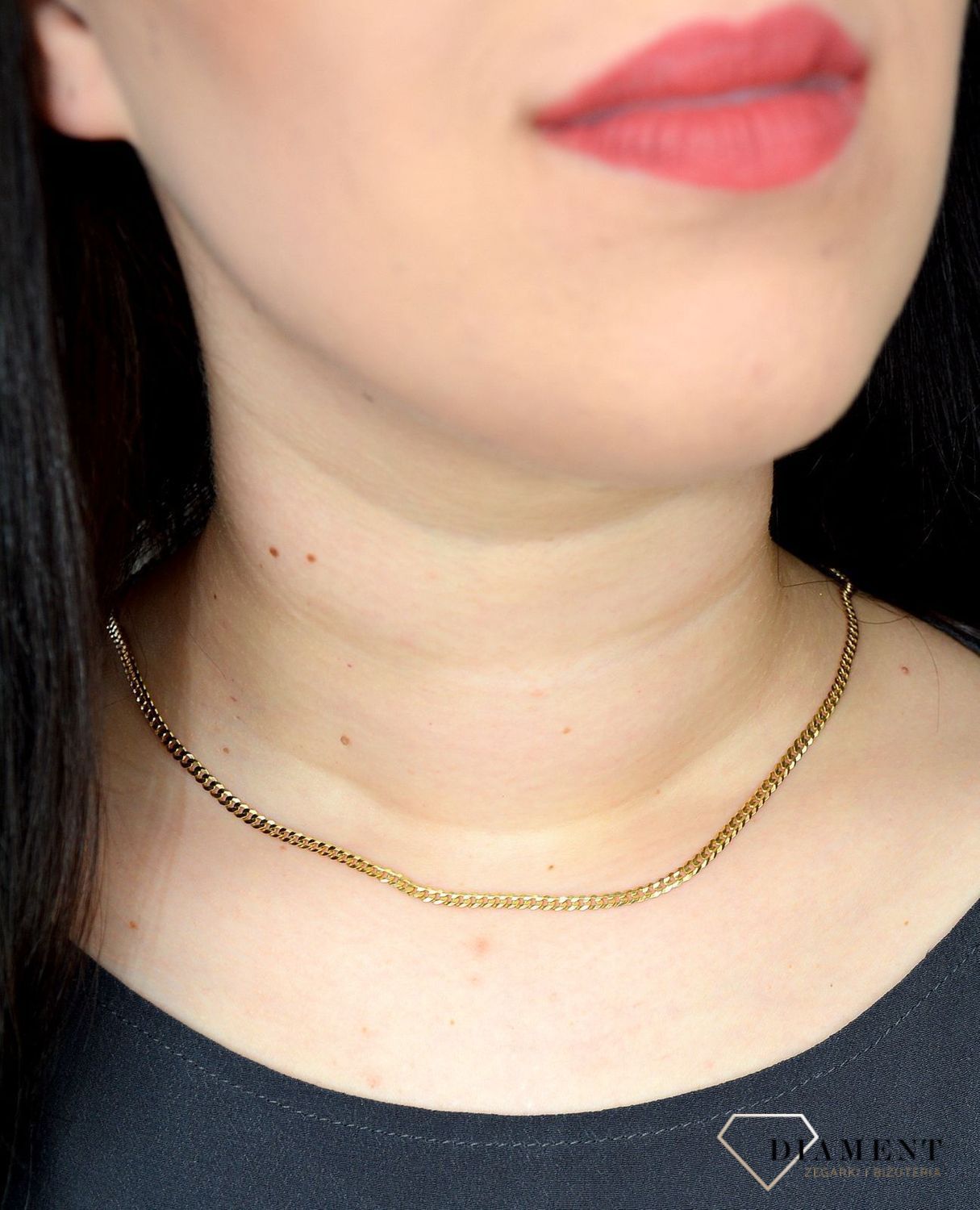 Złoty łańcuszek 333 pancerka 3 mm DIA-LAN-3164-333 3mm (1).jpg